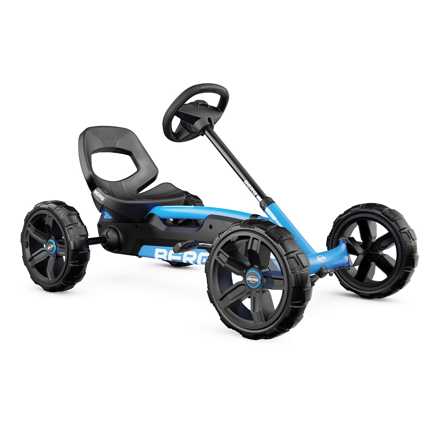 BERG Kart a Pedales Reppy Bleu | Azul, 2, 5-6 años, cuadro resistente, asiento regulable, volante regulable