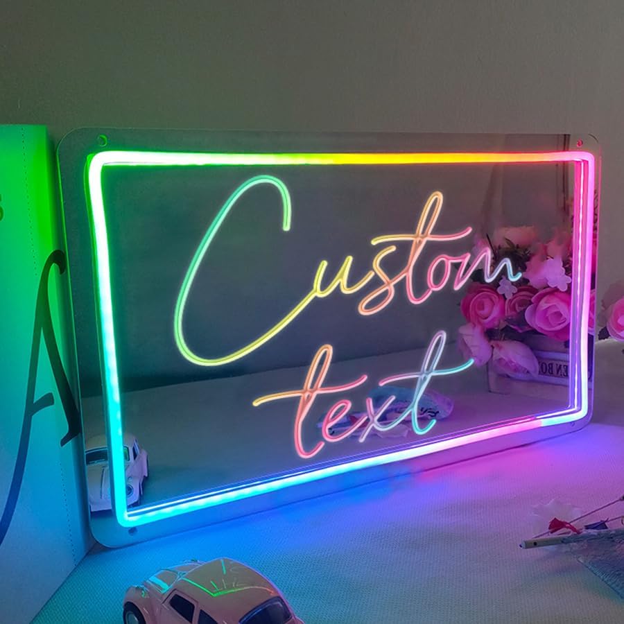 Custom Neon Signs,Neon Sign Customizable for Wall Decor,Personalized LED Neon Light Sign,Large Neon Sign for Home,Bedroom, Wedding, Birthday,Party, Bar, Gift,or Business Decor