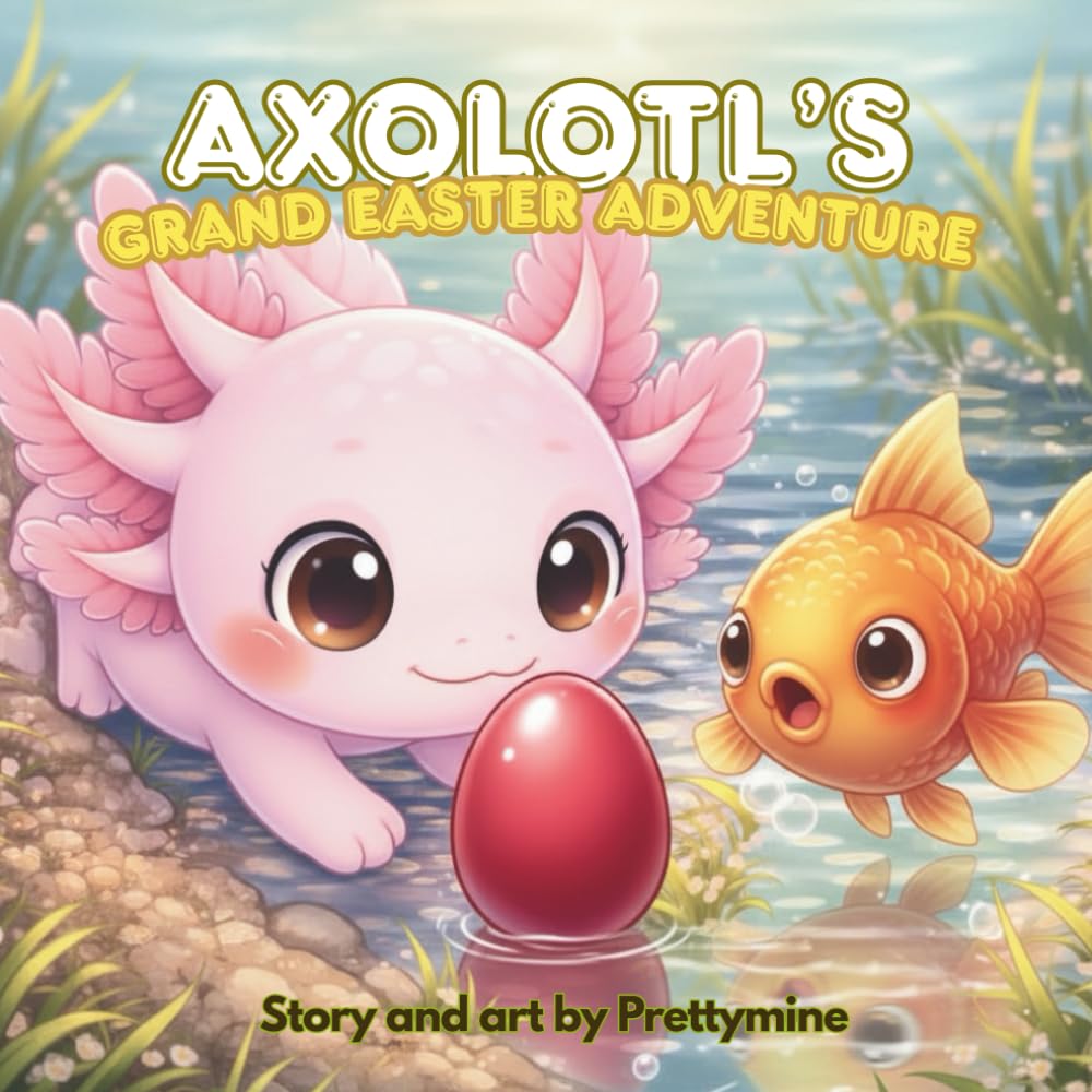 CHILDREN SHORT STORY: AXOLOTL'S GRAND EASTER ADVENTURE: "Discover the Magic of Teamwork in this Enchanting Underwater Easter Adventure!" (“Bezy the Axolotl Adventures”)