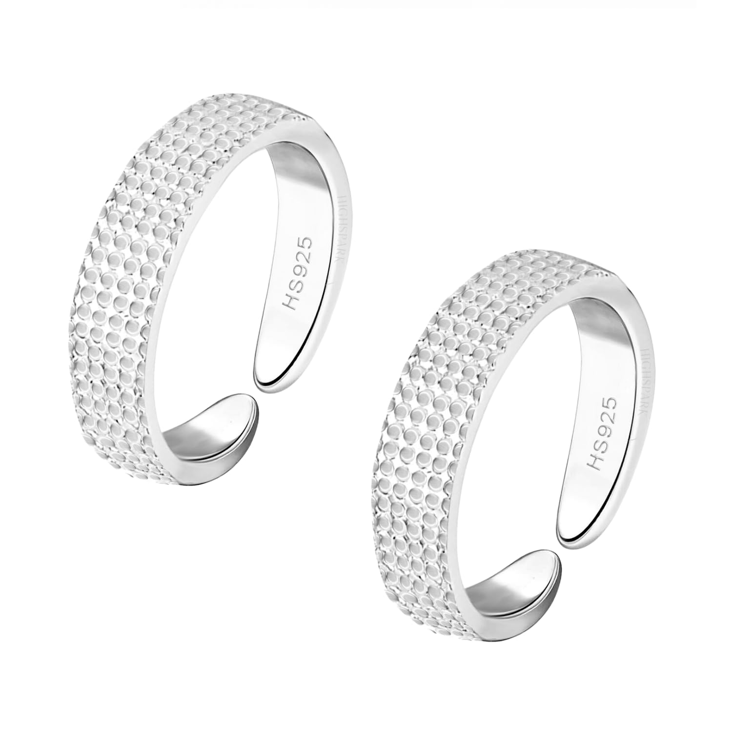 92.5 Sterling Silver Toe Rings for Women | 92.5 Sterling Silver Adjustable Contemporary Style & Stunning Shine | Lovely Gift