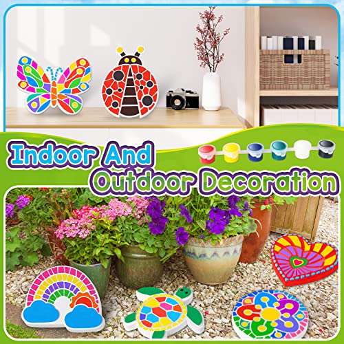 Letapapa Arts And Crafts Painting Kits For Kids Aged 4-8, 6 Pack Diy Kids Plaster Painting Set, Indoor & Outdoor Decoration, Kids Craft Painting Activities Christmas Gift For 4 5 6 7 8 Year Old Girls #TOP7