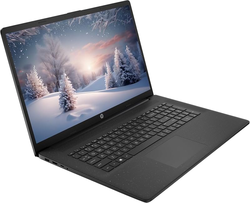 HP 17.3" Business Laptop Computer, 32GB RAM 1.2TB Storage (1TB SSD + 256GB Docking Station), 10-Core Intel Core i5, Windows 11 Pro with Microsoft Office, PLUSERA Earphones, Black image 3