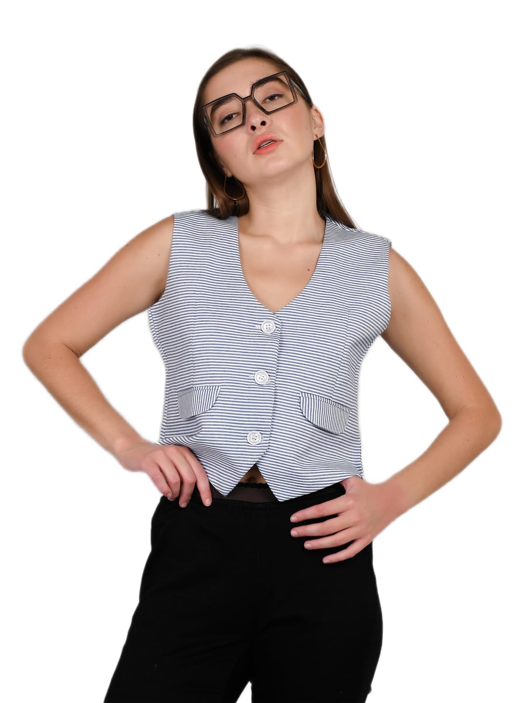 the classic togs Striped WaistCoat,Formal WaistCoat,WiastCoat For Women 01.-picture-17