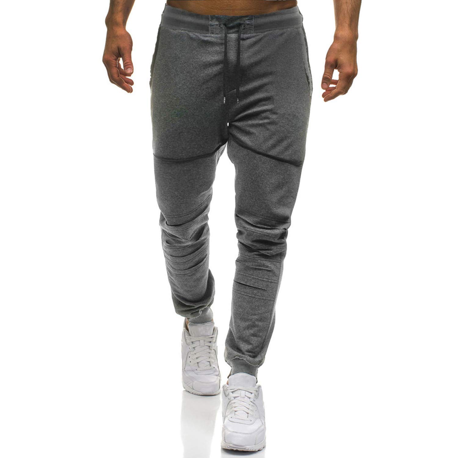 Men Hip Hop Stretch Women Pants Ankle-Length Trousers Baggy Harem Jogger Pants
