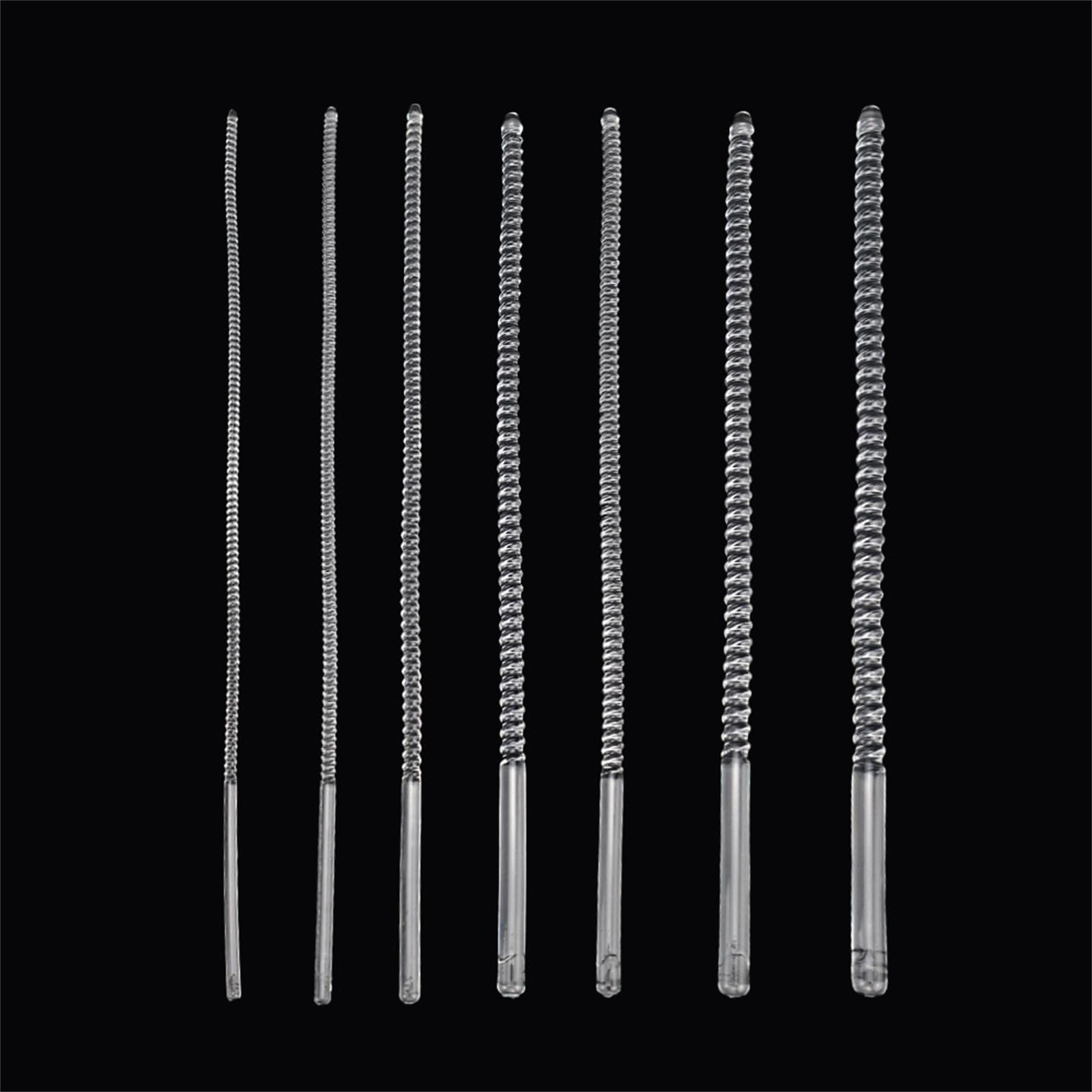 Urethral Sounds Silicone Plug 7 Pcs Set Urinary Dilator Urethra Masturbation Rod Transparent Penis Fetish Sex Toy for Men