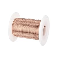 Vista 115 de MECCANIXITY - Alambre magnético de calibre 46 AWG - 0.04mm Hilo de cobre esmaltado - Bobina de alambre magnético de 14669 pies (4471m) - 50g Grado F