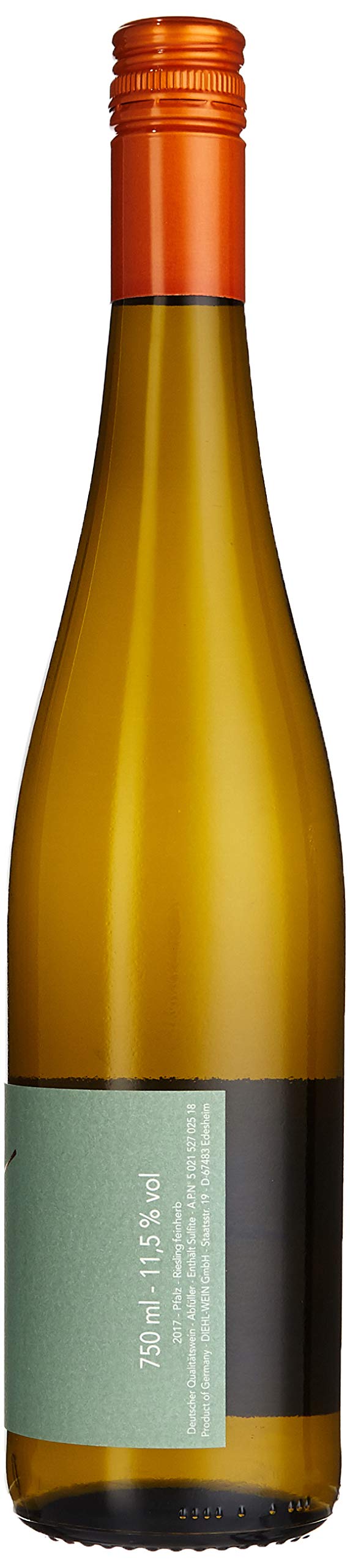 Weingut Diehl Riesling – Halbtrockener, milder Weißwein aus der Wein-Region Pfalz (6 x 0,75l)