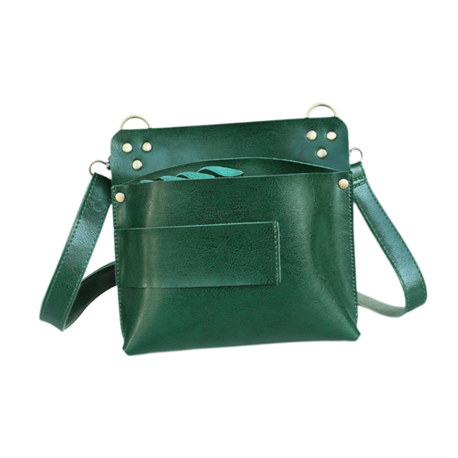 Kokiya Hairstylist Traveling Bag Stylist Tools Bag Salon Hair Essentials Scissor Pouch Scissors for Hairdressers, Green