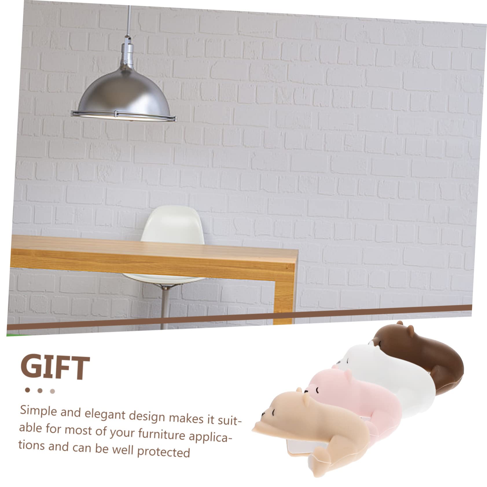 Protectores de Esquinas para Muebles de Silicona, 4 Piezas, Animales | Guarderías y Familias, Diseño Sencillo y Elegante, Experiencia Cómoda, Efecto de Protección Excelente