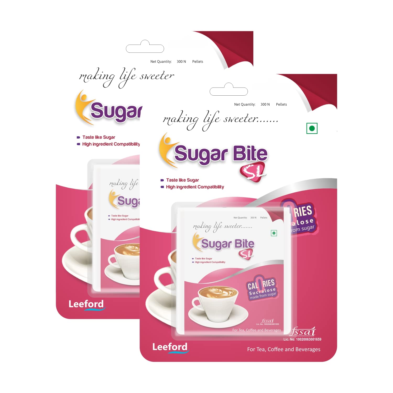 SL Tablets - 300 Pellets (Pack of 2) | Zero Calorie Sugar Substitute Artificial Sweeteners | Support a Balanced Metabolism | Helps in Weight Management & Maintain Blood Sugar Level