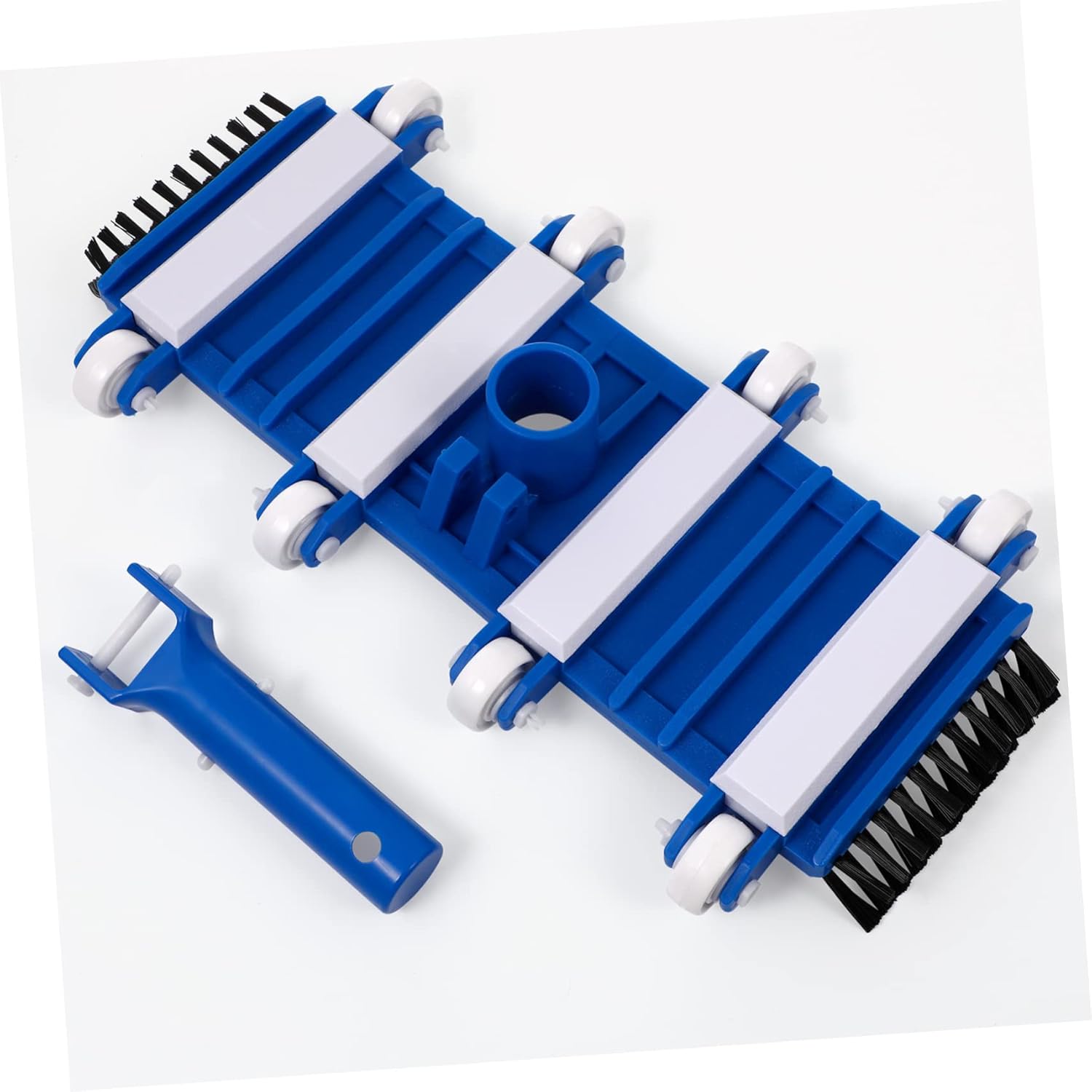 Pool Vacuum Head with Wheels and Brush Professional Vacuum Cleaner for Swimming Pools Easy Cleaning of Leaves and Debris Pool Accessory for Efficient Maintenance