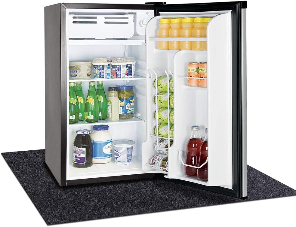 Under Beverage Refrigerators Mat,Slip Resistant,Absorb Water,Protects Floor from Water,and Spills,Slip Resistant Waterproof (Refrigerators Mat:24inches x 24inches)