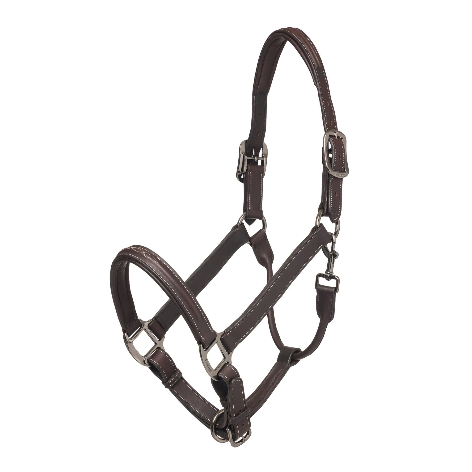 LeMieux Stitched Hunter Headcollar - Havana Full