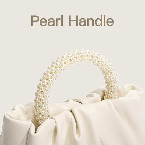 Miniatura 5 de Bolsos de mano para mujer, bolso de perlas, bolso de noche con correa ajustable para el hombro, bolso de mano de perla, bolso de noche para mujer