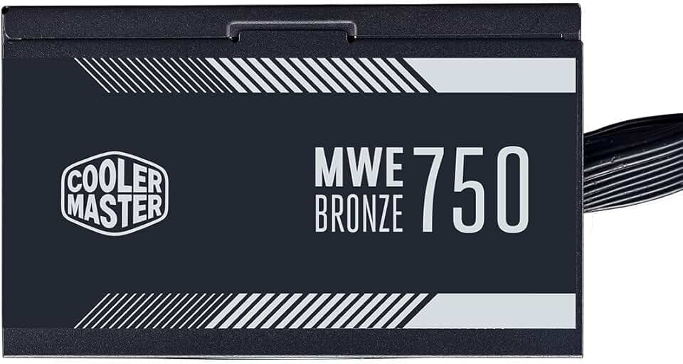 FONTE COOLER MASTER MWE 750W - 80 PLUS BRONZE V2- MPE-7501-ACAAB-BR