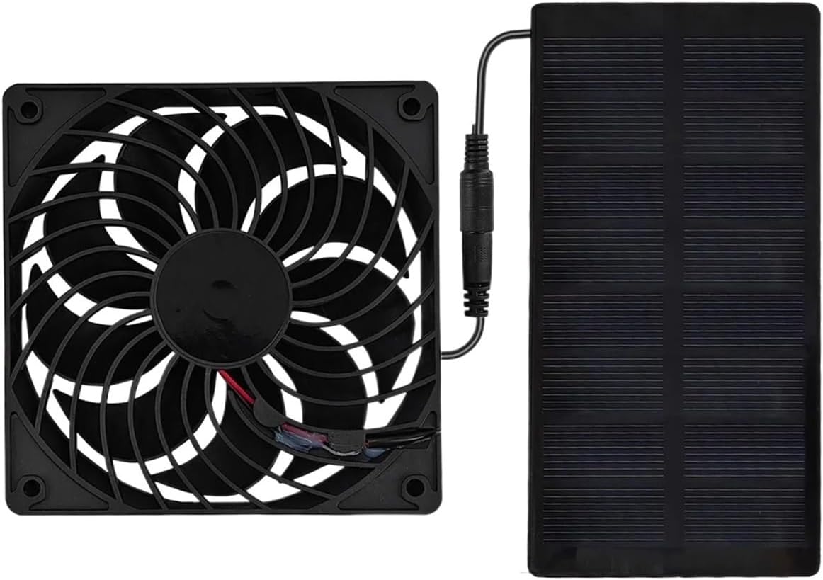 6-inch 12 V Solar Exhaust Fan Mini Exhaust Fan