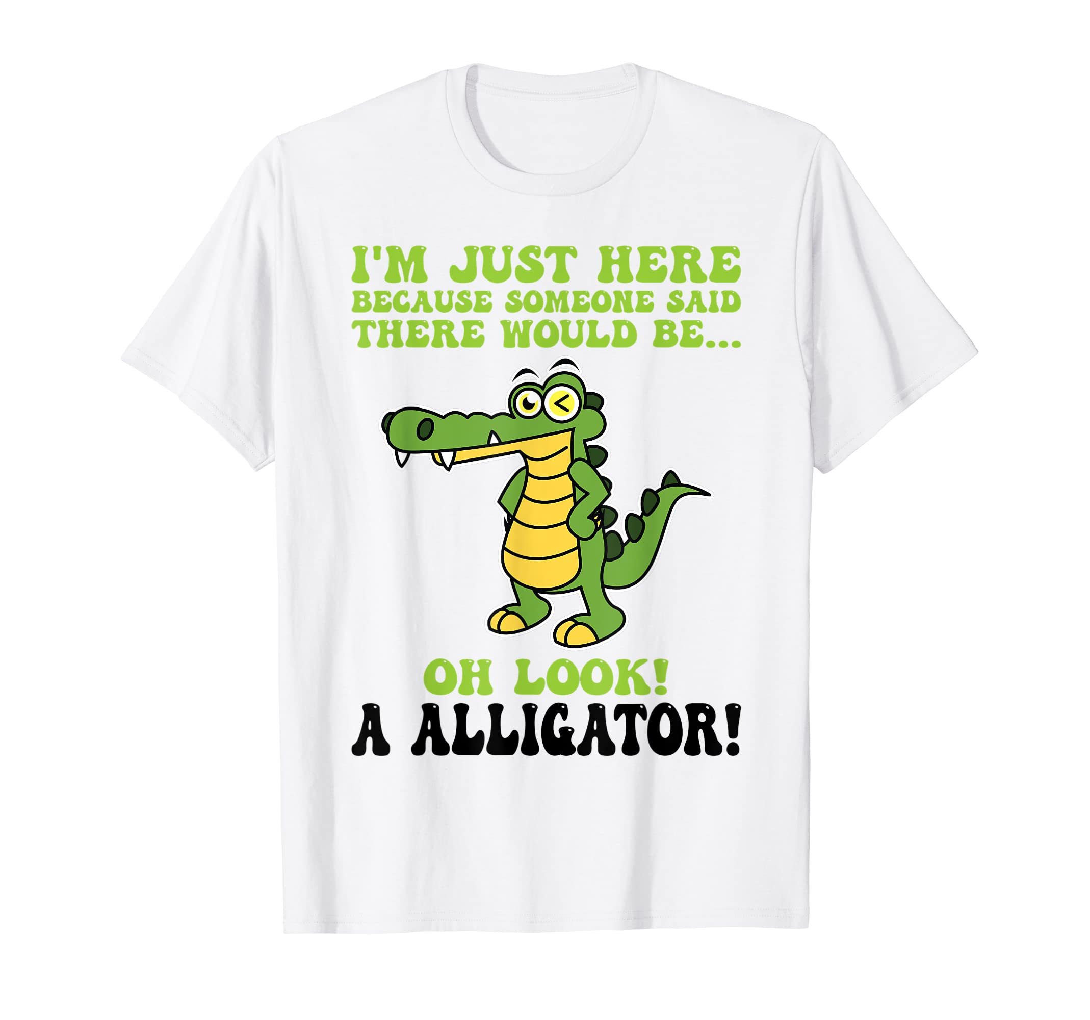 Amazon | アリゲーターを言ったから僕はここにいました Tシャツ | T