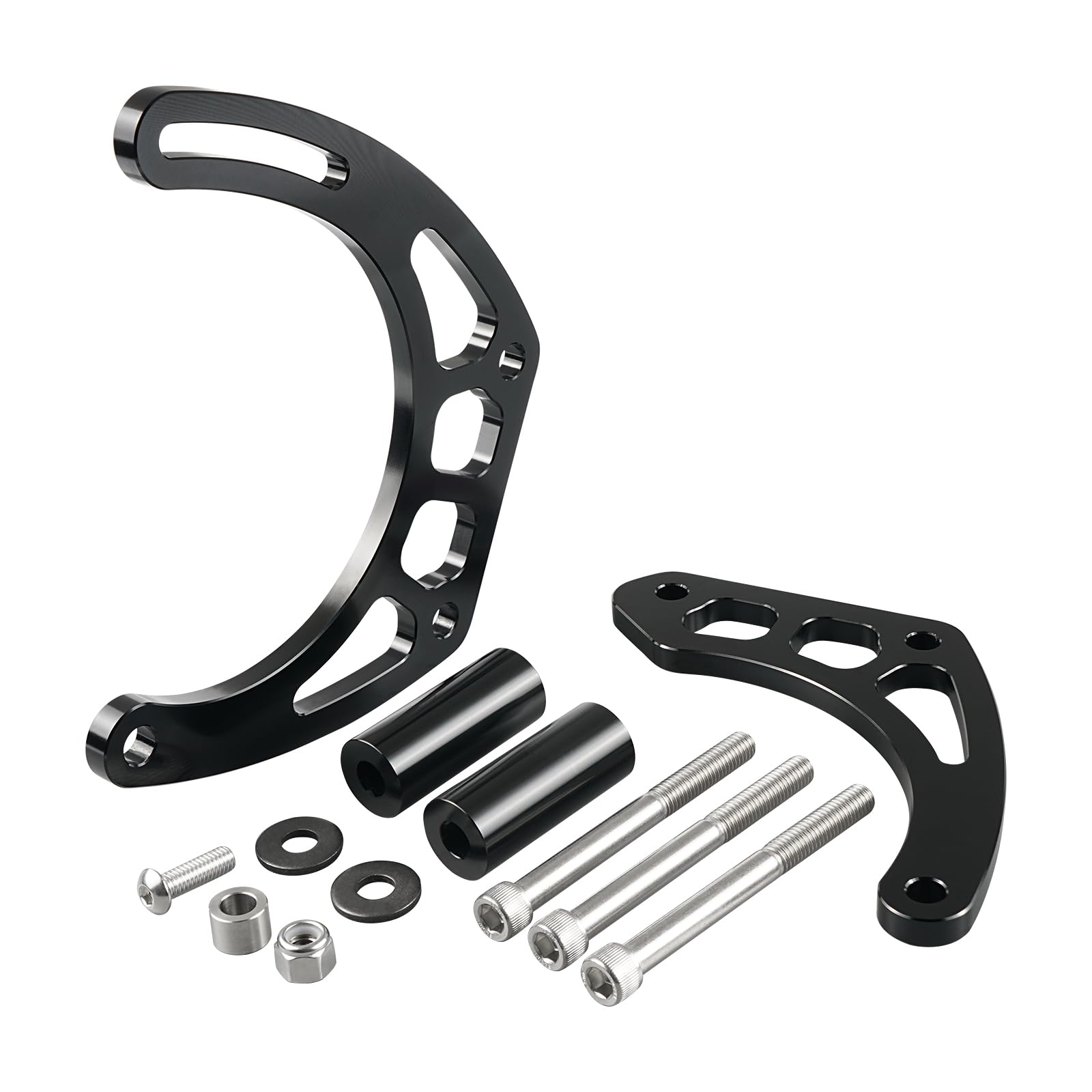 Bevinsee BBC Short Water Pump Alternator Bracket Big Block Compatible with Chevy 396 427 454 SWP EWP