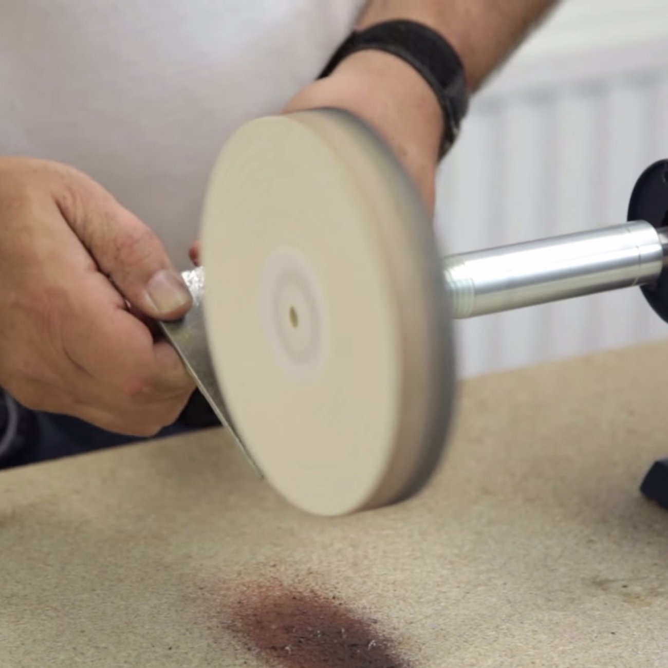 ARKSEN 8" Electric Buffing Machine 1HP 3450RPM Table Top Bench Buffer Polisher Grinder Buy