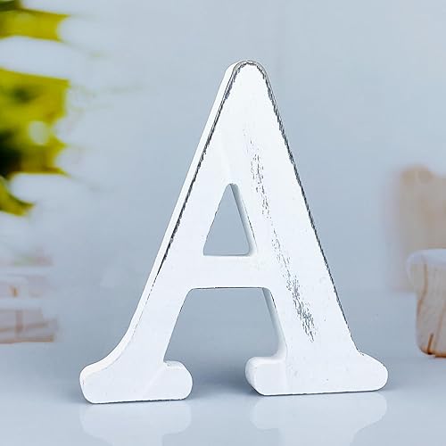 WOODOUNAI Letras de madera rĂşstica blanca de 6 pulgadas, letras de madera sin terminar para decoraciĂłn de pared, letras de pie retro blancas WOODOUNAI Letras de madera rĂşstica blanca de 6 pulgadas, letras de madera sin terminar para decoraciĂłn de pared, letras de pie retro blancas