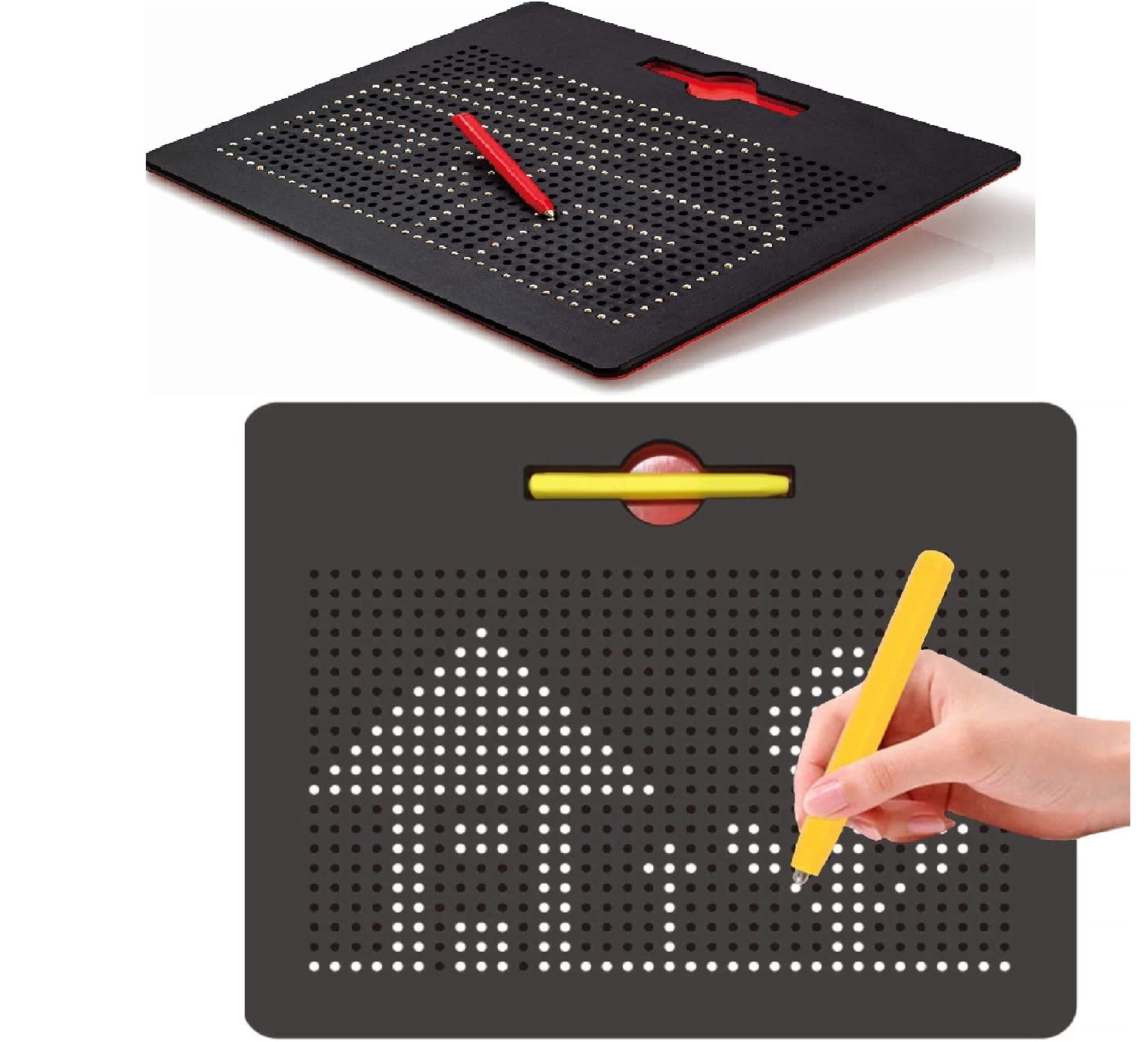 HappyBive® Magnetic Drawing Board Magnetic Pads – Magnetic Board Sketch Pad for Kids, Erasable Educational Writing Drawing Pad Toy with Metal Balls for Kids - (Multicolor) (B0CH87T5S6) Amazon Price History, Amazon Price Tracker
