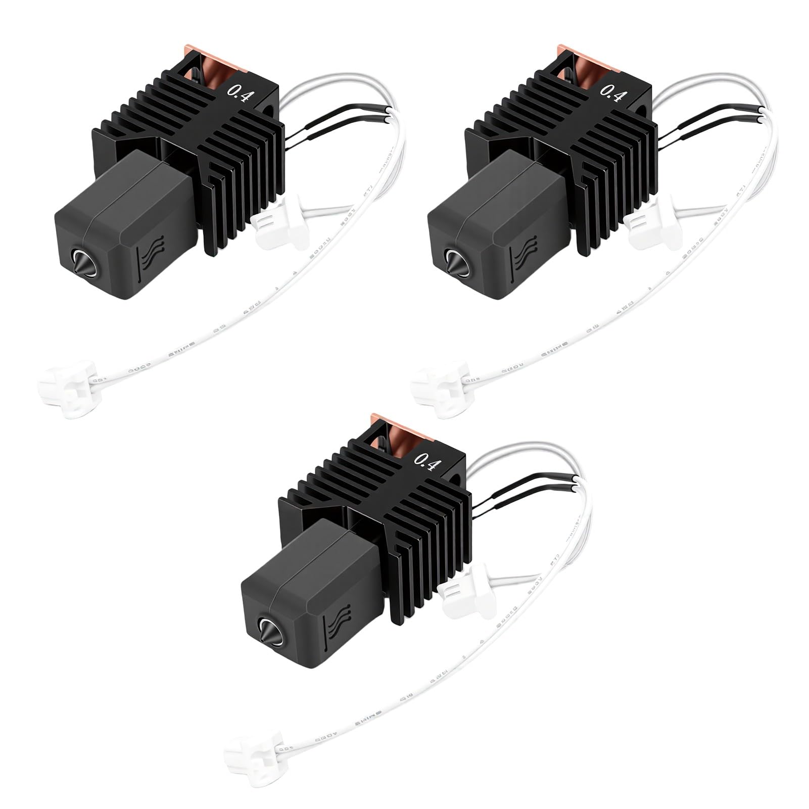 Eujgoov Keramik-Heizblock-Hotend-Kit mit 0,4-mm-Düse, Vormontiert, 48 W, Silikonsockel, Reinigungsnadeln, Düsenbürste für Snapmaker U1 3D-Drucker