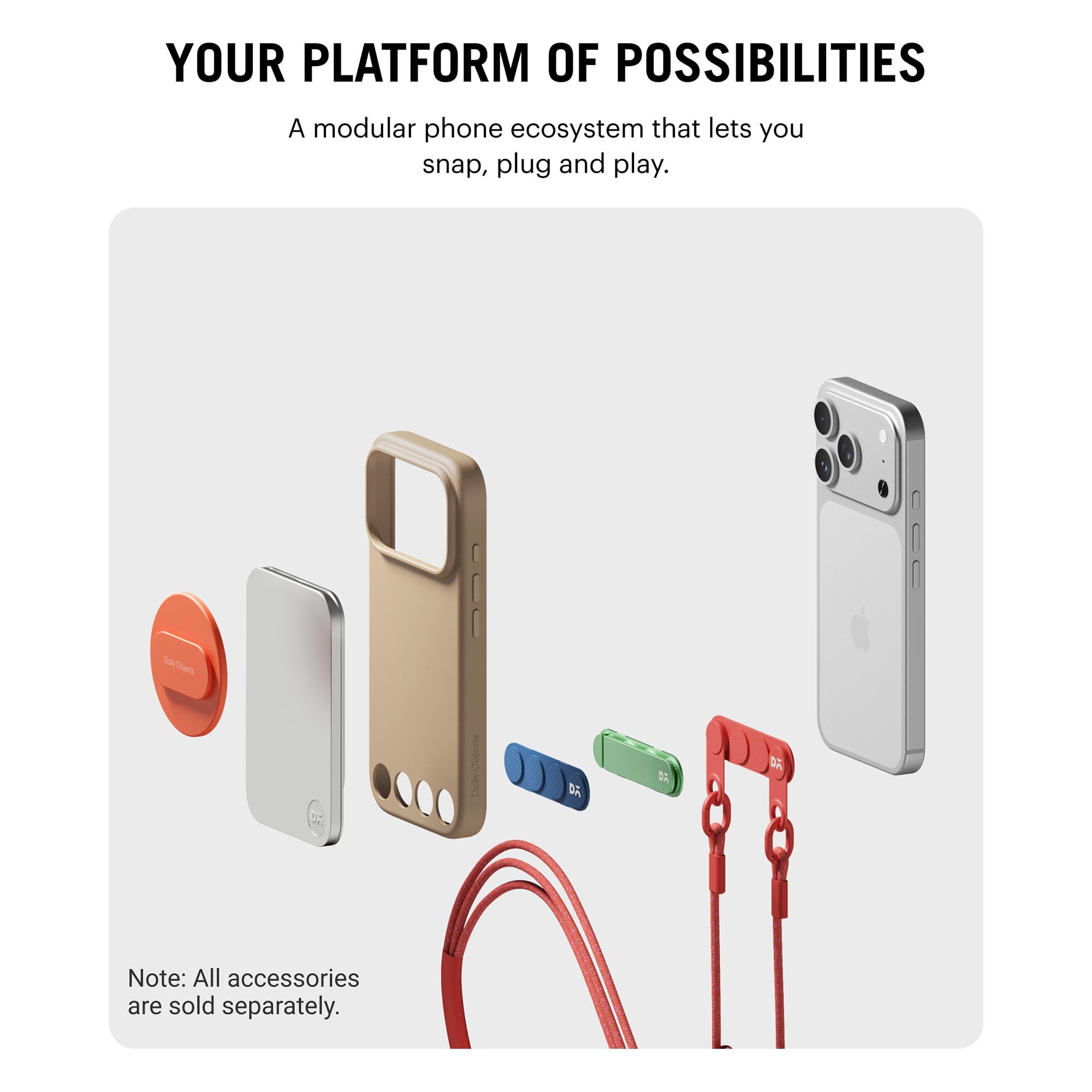 DailyObjects iPhone 17 Pro Stack Leatherette Case Cover | Compatible with MagSafe | Camera & Body Protection | Scratch Proof | Dual Hybrid Protection | Wireless Charging - Dune Beige — Amazon image 6