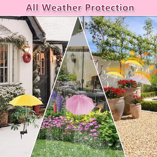Tryly 2Pcs Adjustable Plant Shade Umbrella for Outdoor Plants, Plants Shade Cover, Sun Shade Cloth for Plants, Potted Plants, Garden Beds