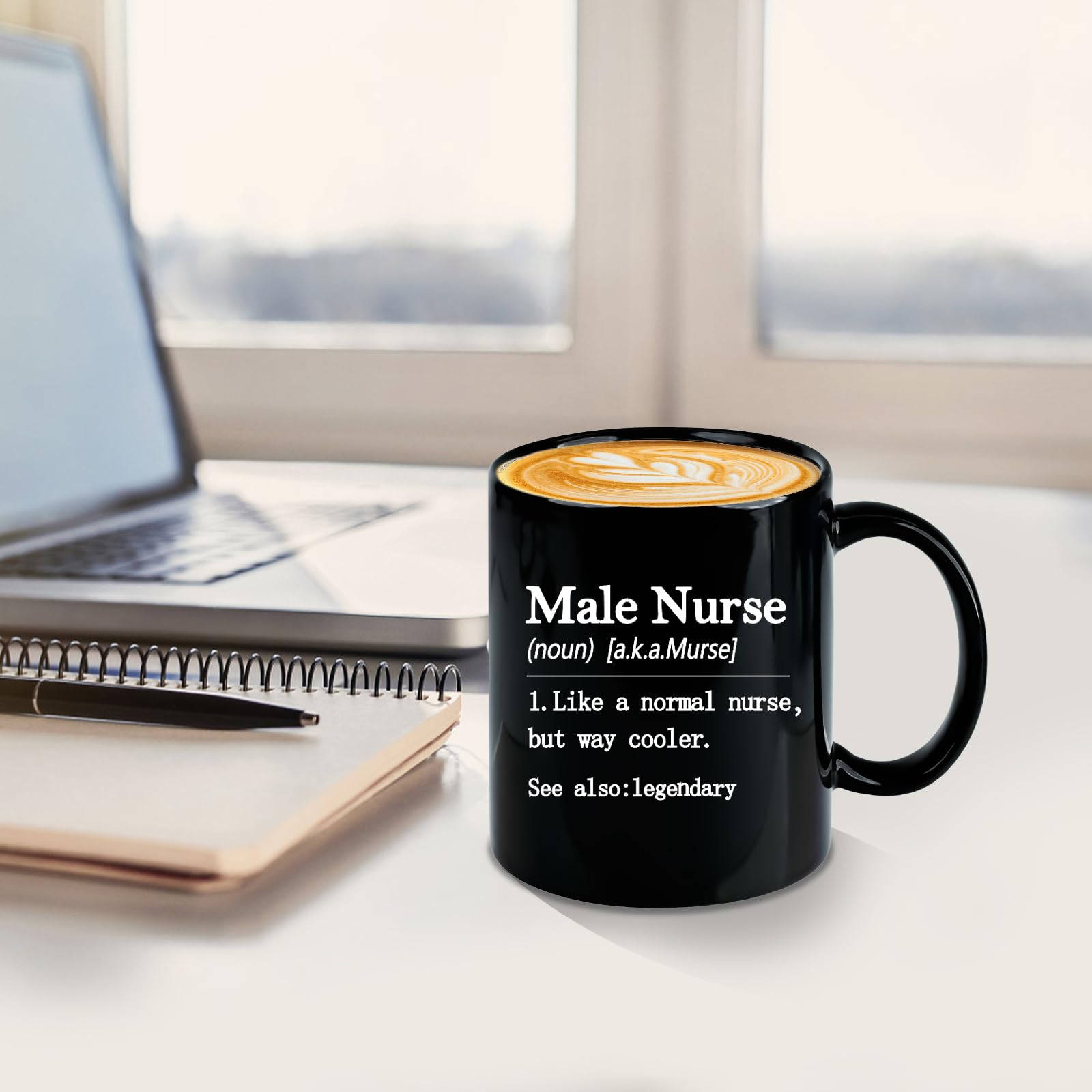 Nurses Gifts for Men Male, Like A Normal Nurse But Way Cooler Coffee Mug, Nurse Practitioner Nursing Student Nurses Week Gifts for Practitioner Graduate, 11 Oz