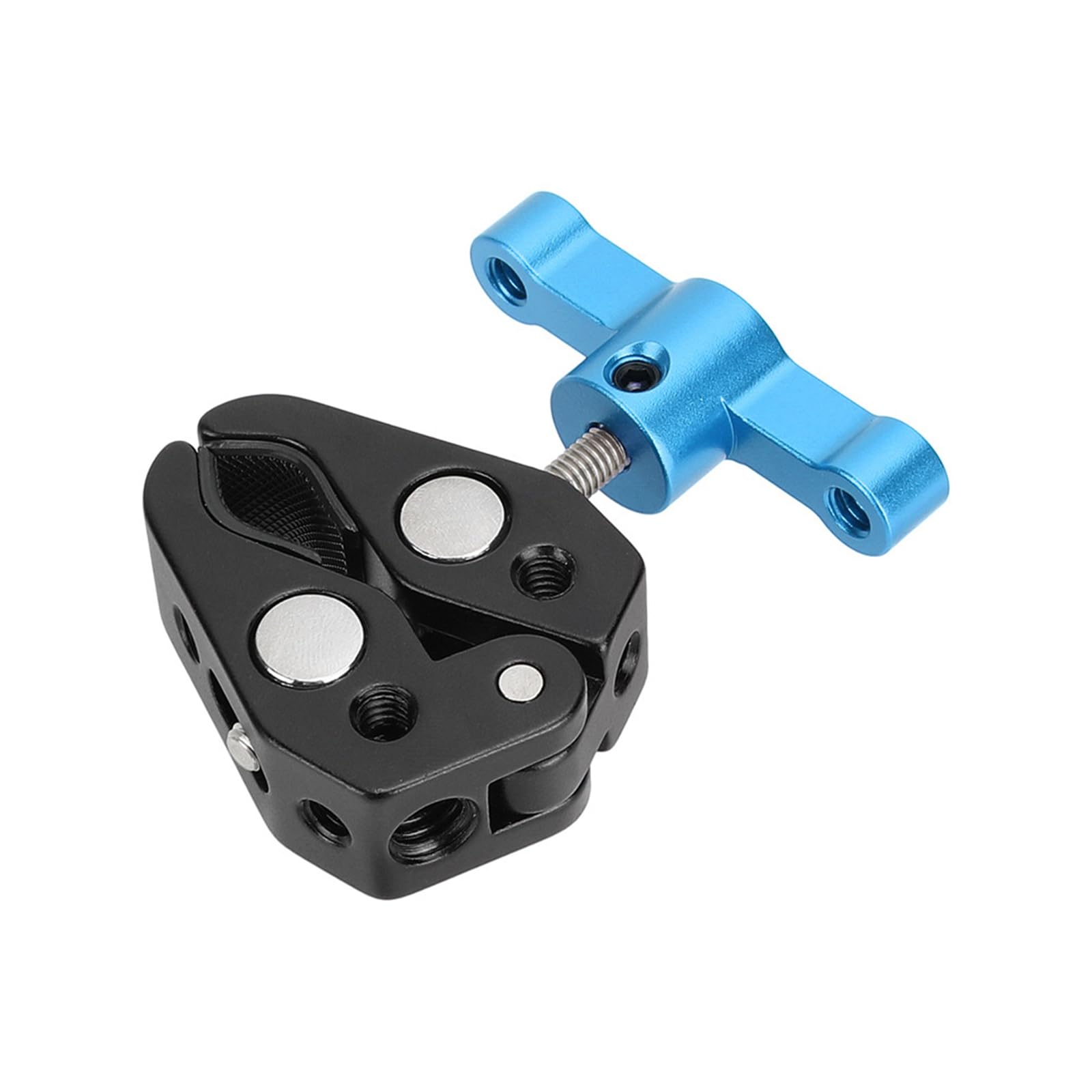 Soporte de aluminio para cámara de acción DSLR, compatible con conectores de tornillo, abrazadera de aluminio