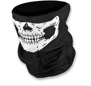 Soochat Halloween Skull Skeleton Face Mask Day Of The Dead Skull Bandana Mask for Cosplay Masquerade Costume Party