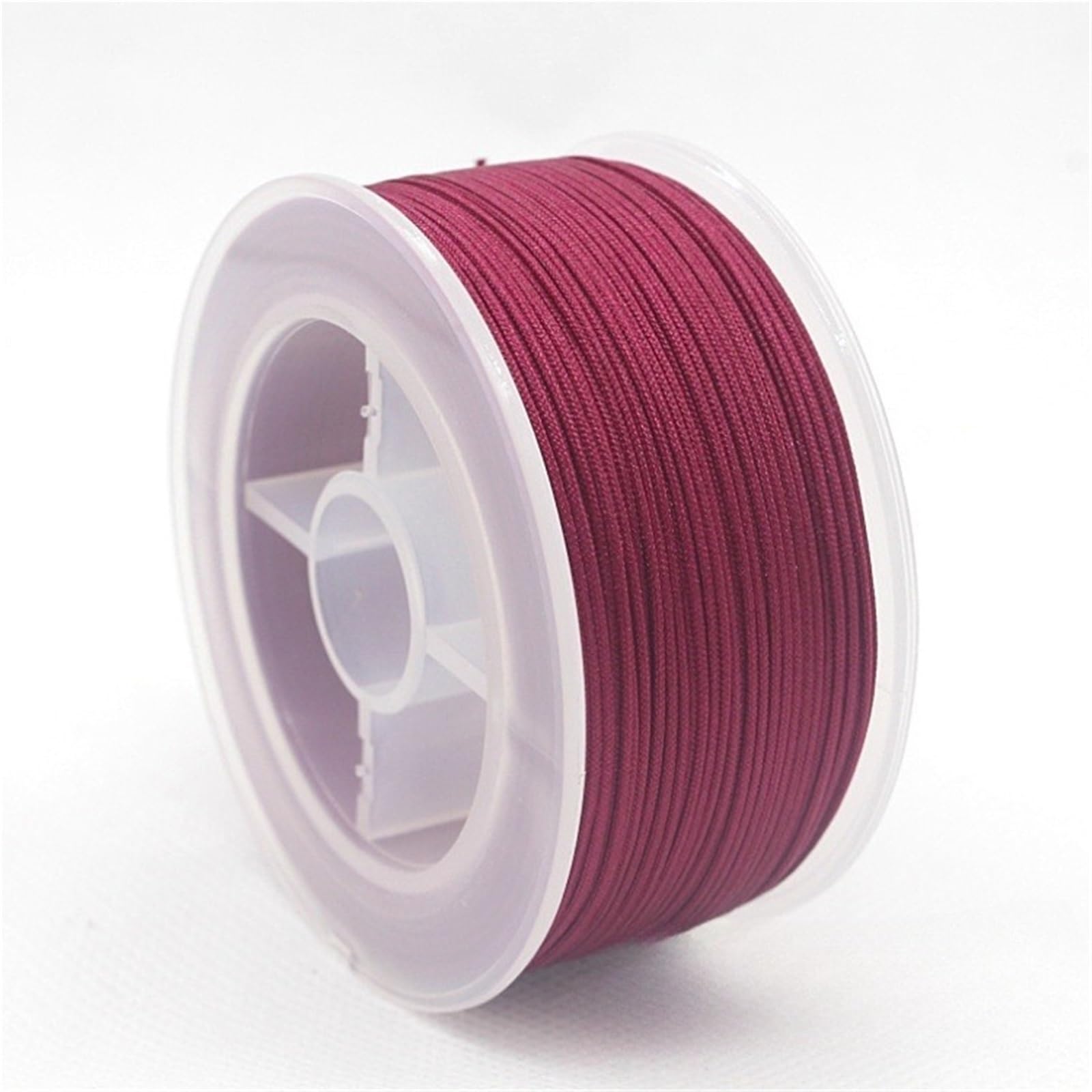 Nylon Cord Thread 5PCS 2mm 50m Nylon Cord Thread For Jewelry DIY Making Necklace Handmade Material Rope Beading Braided String for Making Bracelet, Necklace, Chinese Knot(Maroon)