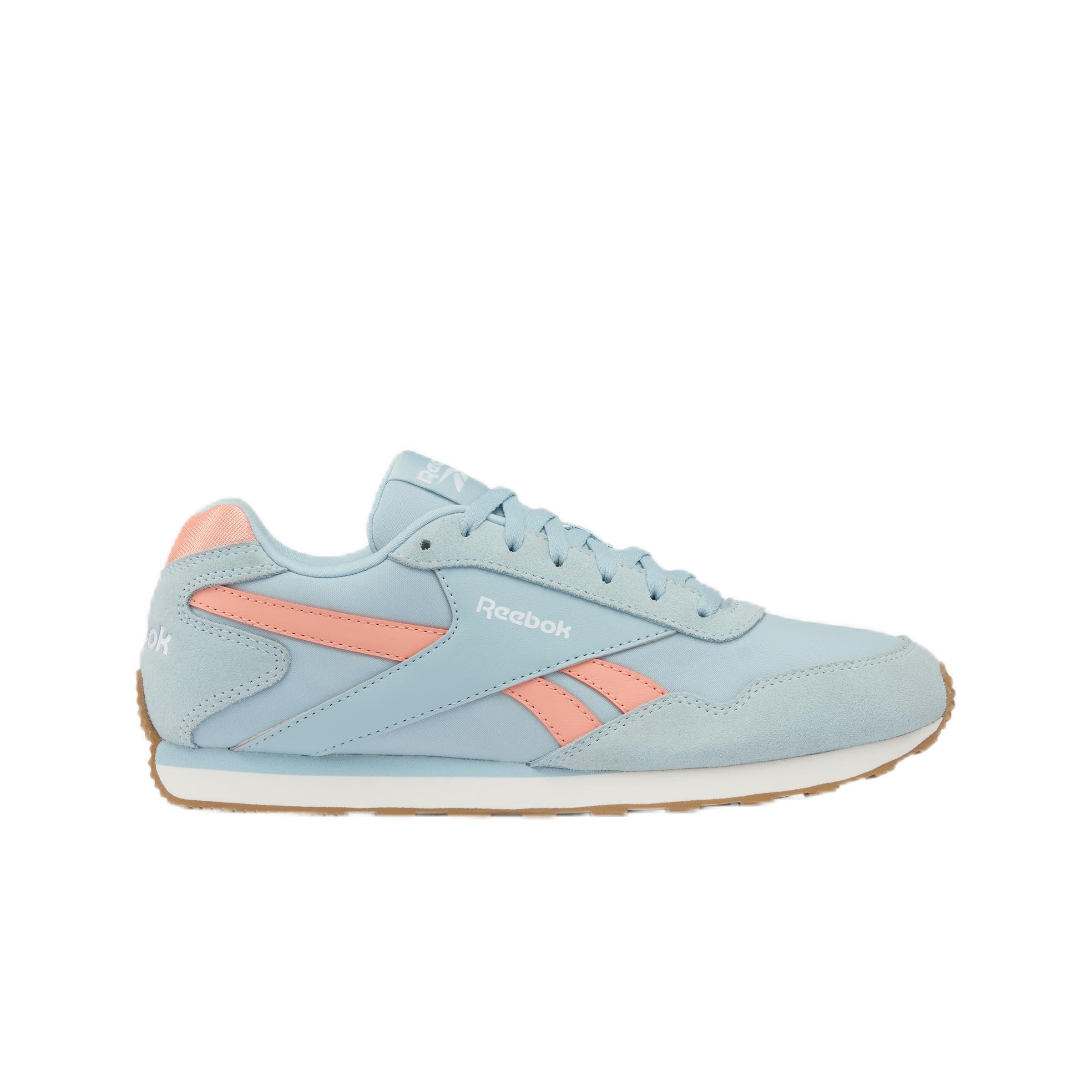 Reebok Women's Glide Low Trainers, Ice Blue/Jellypeach/FTWRWHITE, EU 41