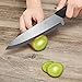 Kitchen Emperor Ceramic Chef Knife 8 inch,Professional Chef Knife with Safety Sheath,Antioxidant with Comfortable Ergonomic Handle