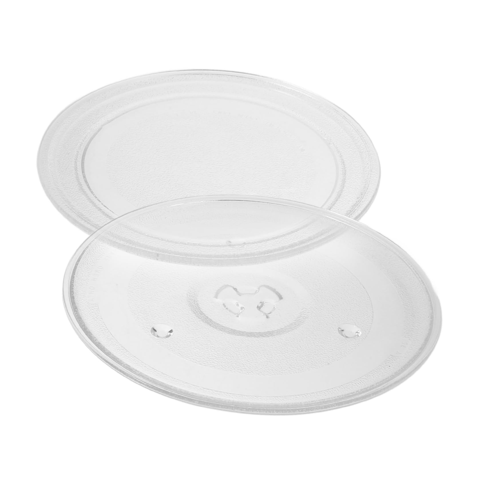Plates tournantes rondes pour micro-ondes Veemoon plateau verre lot de 2