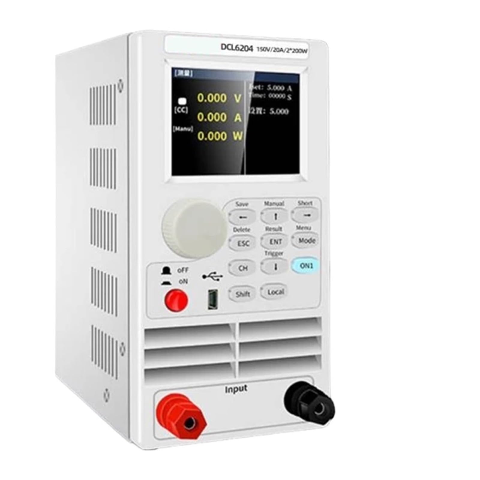 Probador de carga electrónica de CC, probador de potencia de capacidad de batería de 200W/600W 150V/40A 500V/15A (Size : Type 6204)