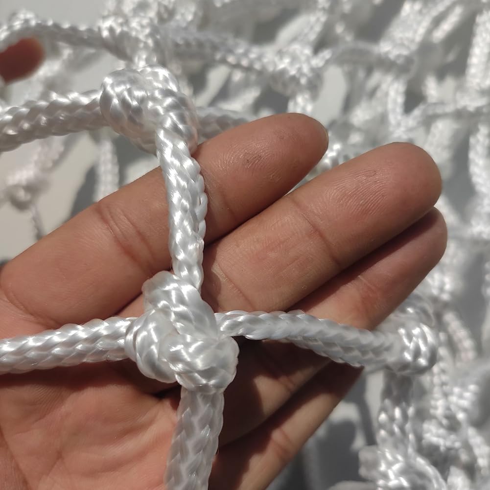 Lot de 2 mini filets de basket-ball de rechange en nylon à 8 boucles pour enfants