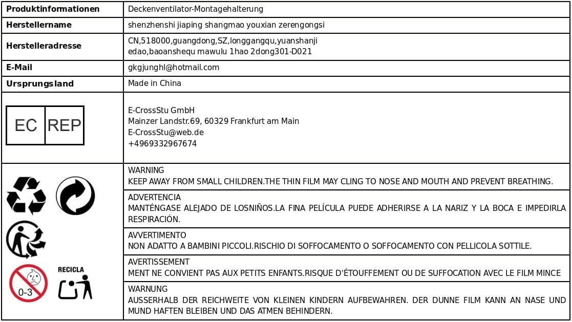 Ceiling Fan Mounting Bracket Ceiling Fan Parts Support Stable Mounting Hardware Mount Adapter for Patio Bedroom Bar Kitchen