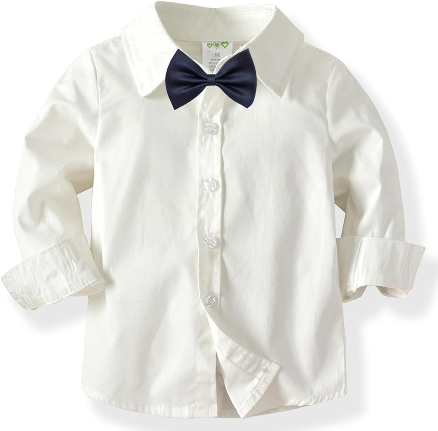 Toddler Baby Boy Gentleman Clothes Set, 3Pcs Clothing Set Long Sleeve Bowtie Shirt+Suspender Pants Dress Suits