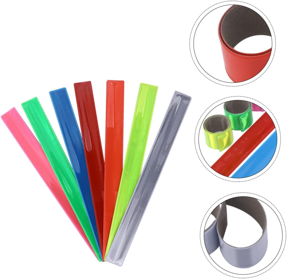 UPKOCH 21pcs Luminous Slap Bracelet Glow Dark Wrist Bands for Boys and Girls for Party Favors Birthdays and Events Pvc Material Random Colors