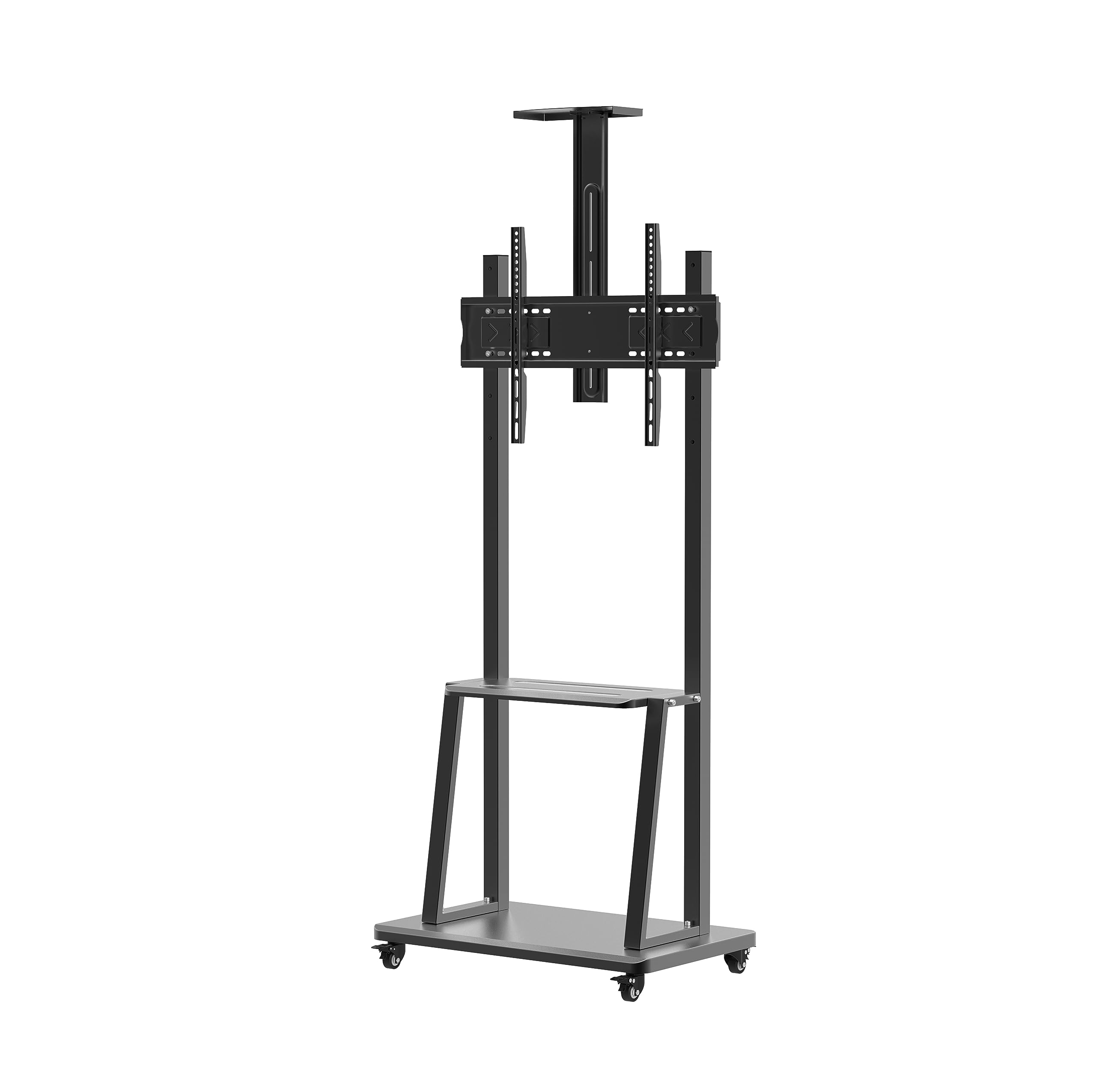 BIG VUE Rolling/Mobile TV Cart with Wheels for 32-65 Inch LCD LED 4K Flat Screen TVs, TV Floor Stand with Shelf Holds Up to 100 lbs | Adjustable Height Trolley Max VESA 600 x 400 mm (B0CFB7JCKB) Amazon Price History, Amazon Price Tracker