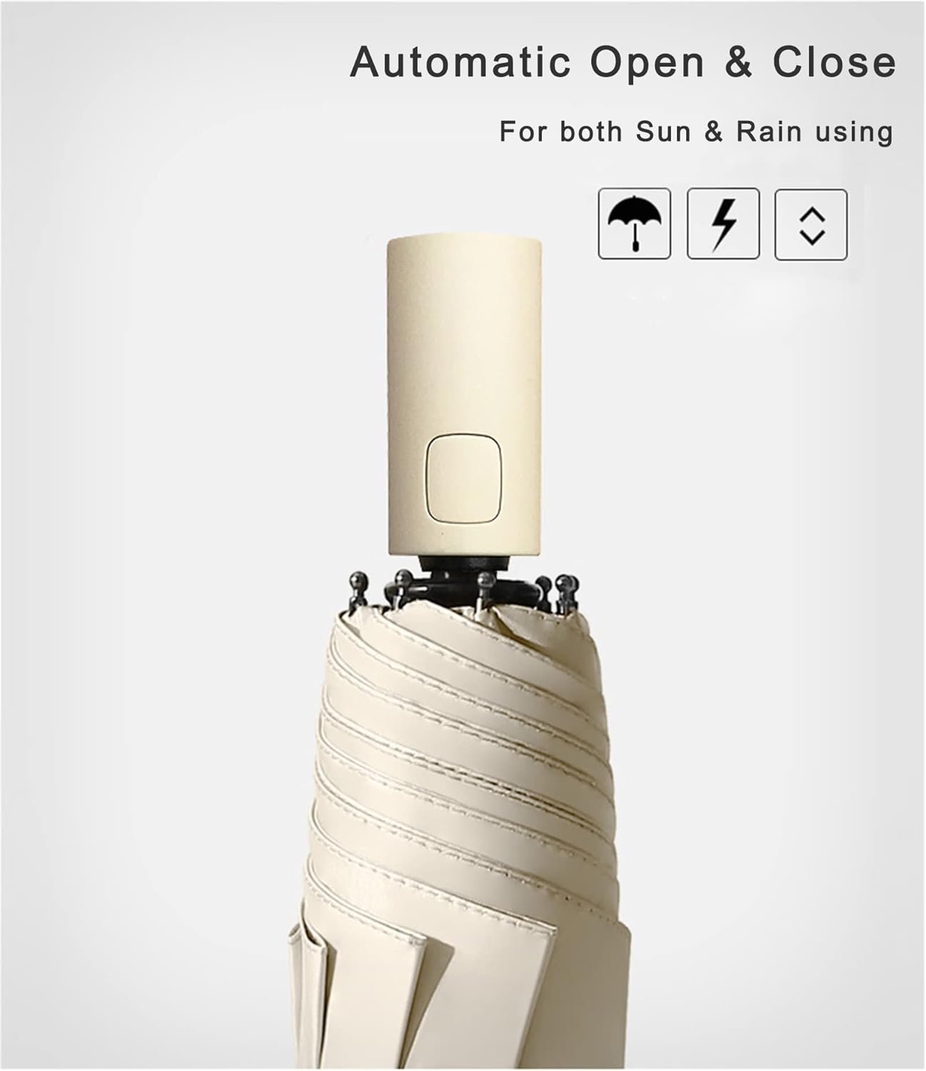 Sun Umbrella UV protection UPF 50+ Compact Portable travel Parasol Auto Open Close Windproof and Waterproof Folding Sun and Rain Small Umbrella For Walking - Image 2