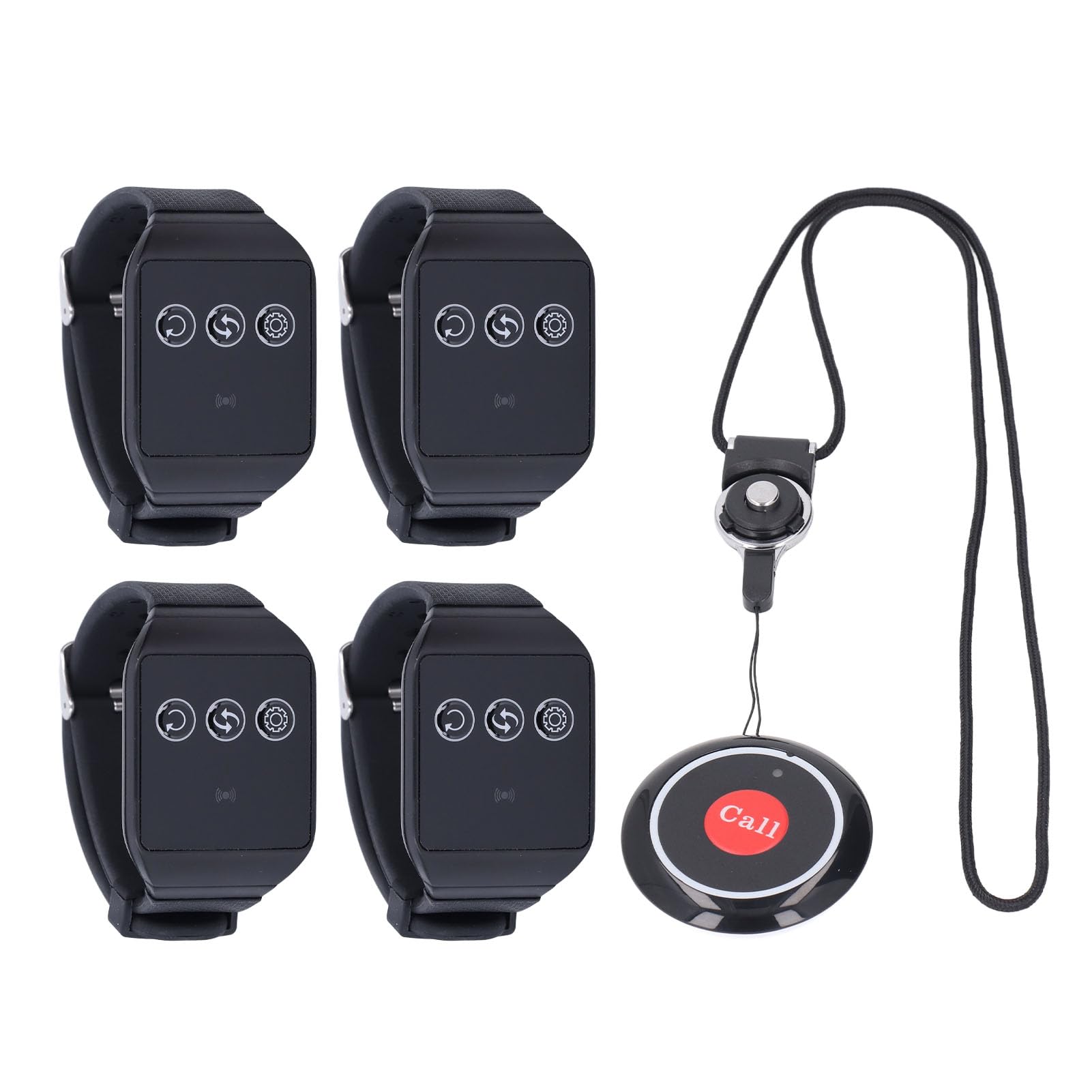 Cercapersone Wireless per Operatori Sanitari, Pulsante di Chiamata di Allarme per Infermieri Anziani per Monitoraggio Anziani/anziani con 1 Pulsante Antipanico per