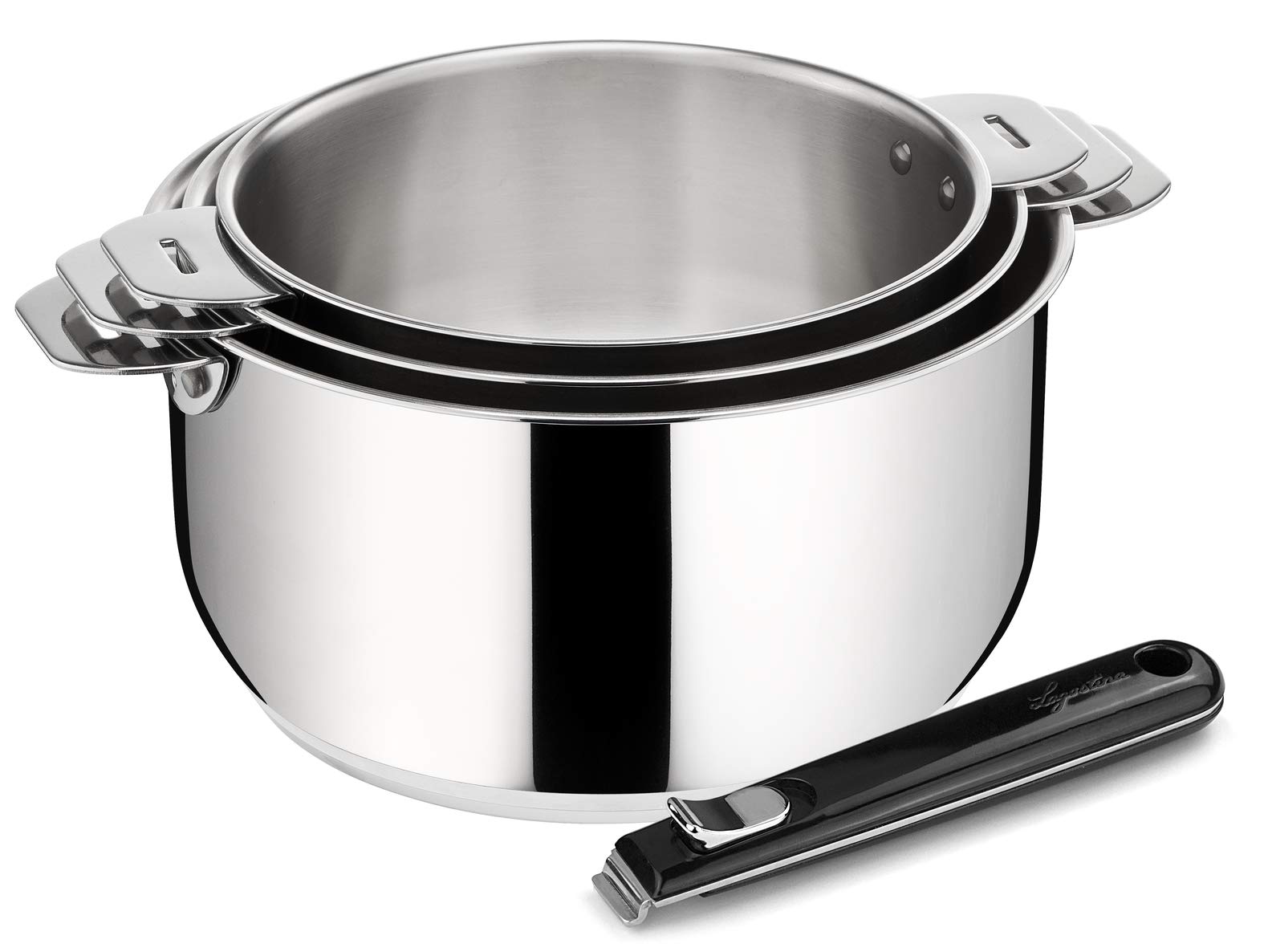 Amazon.com: Lagostina Salvaspazio 3 Stainless Steel Saucepans 18