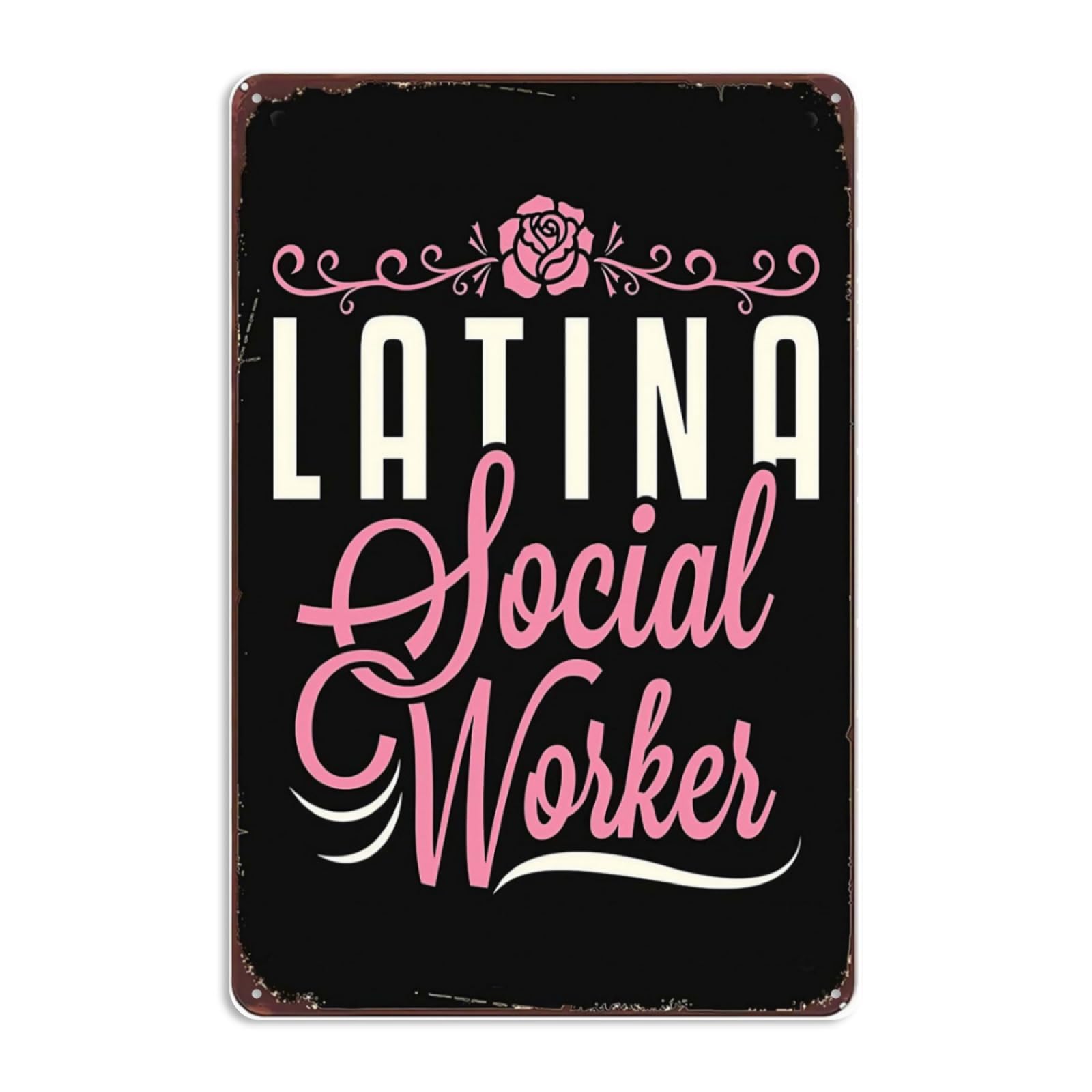Kwqdozf As Pic Funny Latina Social Worker Lcsw Latinx Hispanic Signs Wall Decor Vintage Me