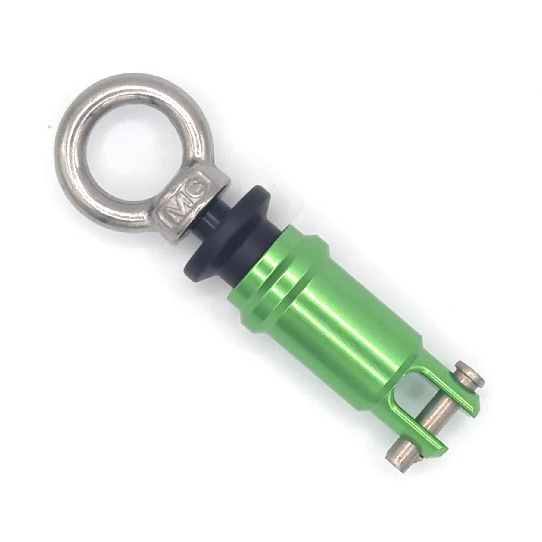 Wolfclip Eye Nut Adapter & Housing Strong Reliable Instant Leash Connection (Large, Green)