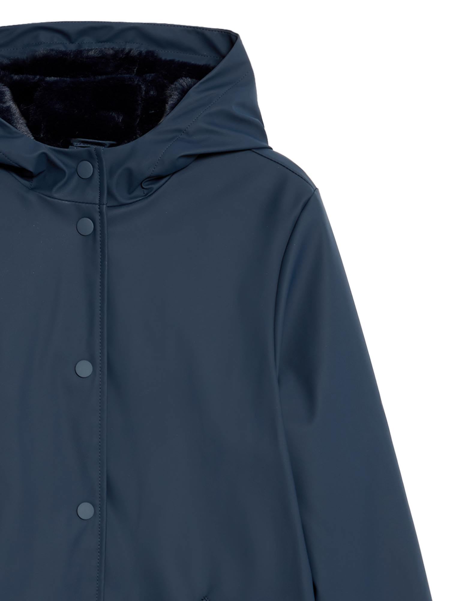 Marks & Spencer Chubasquero con Forro de Pelo Sintético para Niño y Niña, Unisex, Ajuste Normal, con Capucha