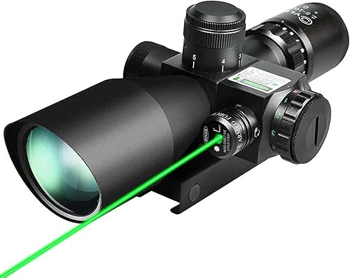 CVLIFE 2.5-10x40e Red & Green Illuminated Scope with 20mm Mount