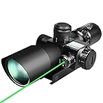 CVLIFE 2.5-10x40 Dual Illuminated Mil-dot Scope with Green Laser, Free 20mm Mount