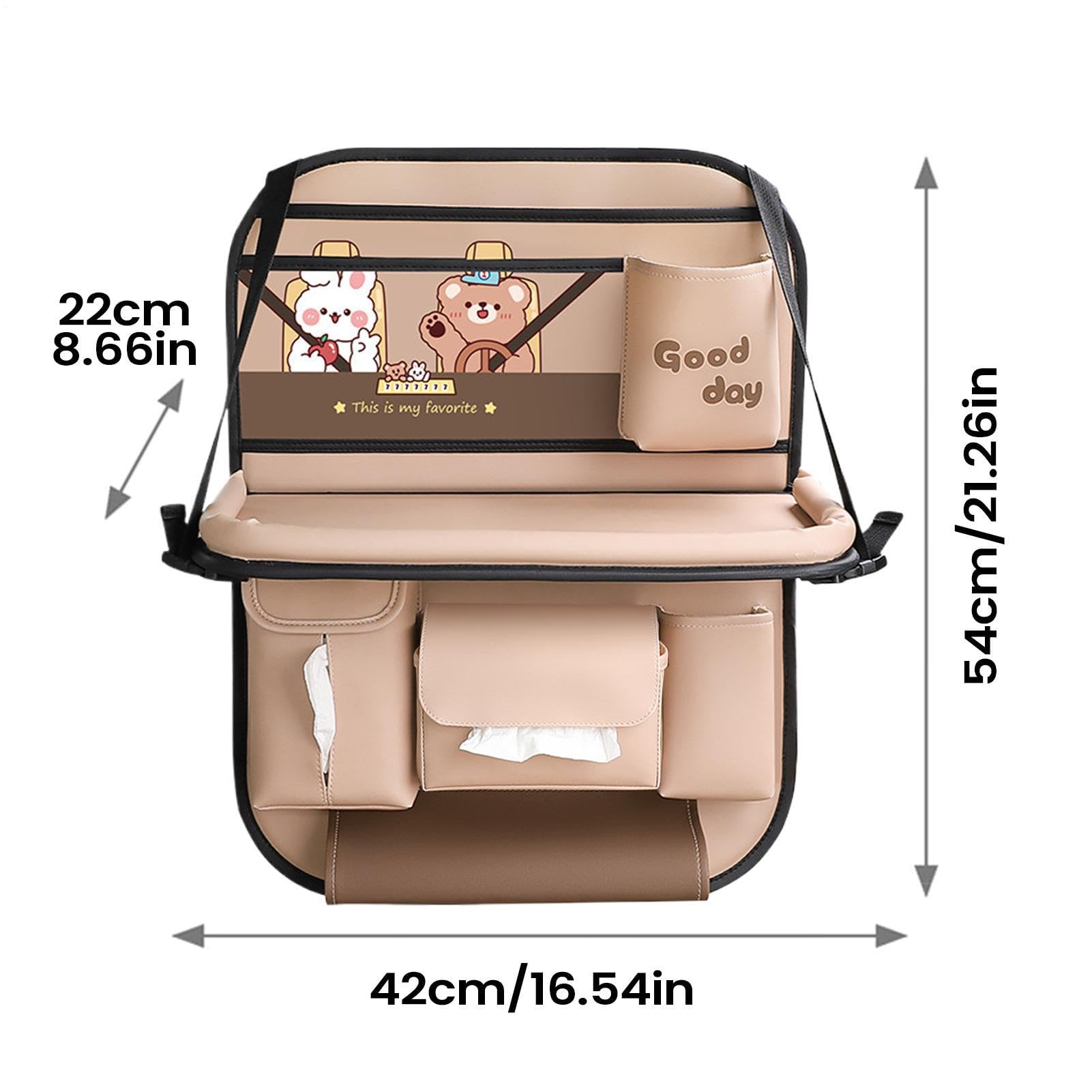 Organizer per Schienale Auto Portaoggetti Multifunzione Impermeabile | Organizer Porta Auto per Bagagliaio Viaggio Campeggio SUV Passeggero Tazze Snack Cibo Laptop